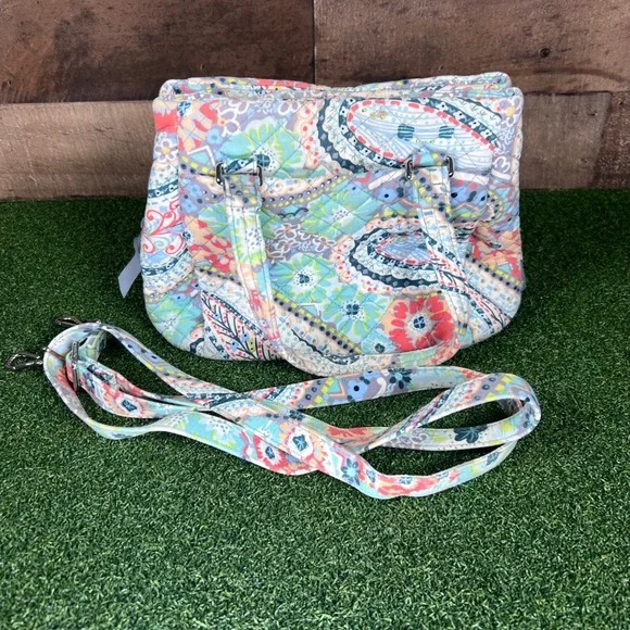 Vera Bradley Crossbody Bag Floral Quilted Lightweight Travel Purse - Picture 12 of 12